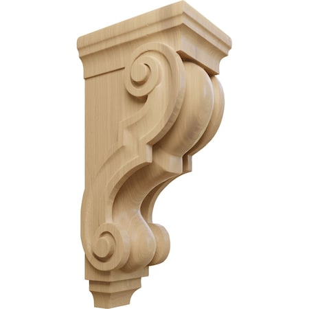Ekena Millwork 5"W x 6 3/4"D x 14"H Large Traditional Wood Corbel, Cherry CORW05X07X14TRCH